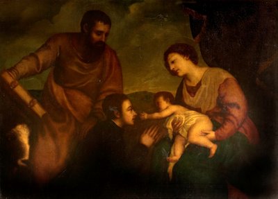 Madonna y Niño con San Marcos de Tiziano Vecelli